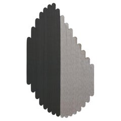 Tappeto forma organica outdoor grigio design italiano Deanna Comellini 176x300cm