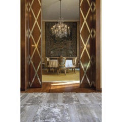 Tappeto grigio lucido di design italiano by Deanna Comellini in stock 200x300 cm