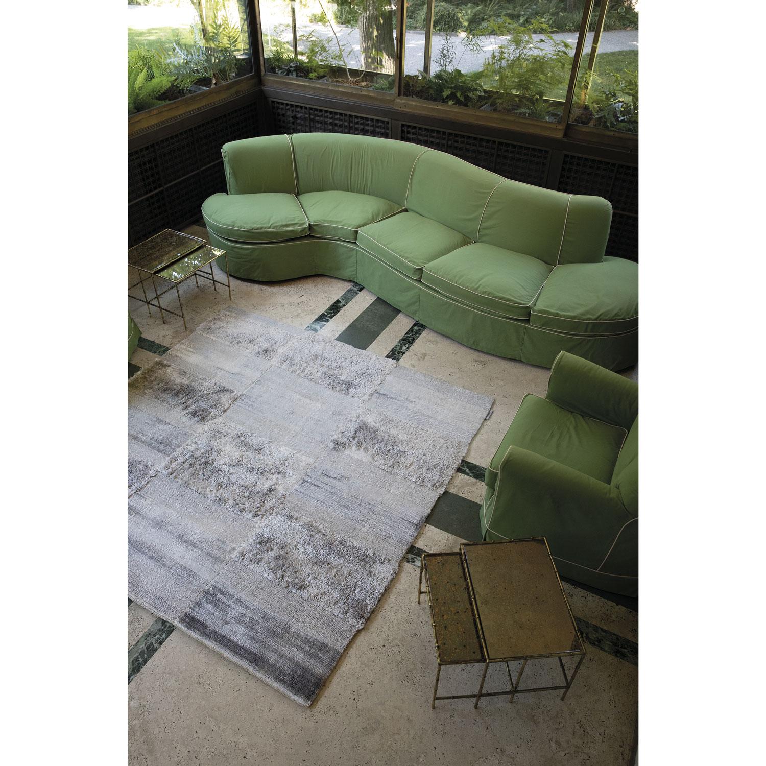 Moderne Tappeto grigio lucido di designs italiano by Deanna Comellini in stock 200x300 cm en vente