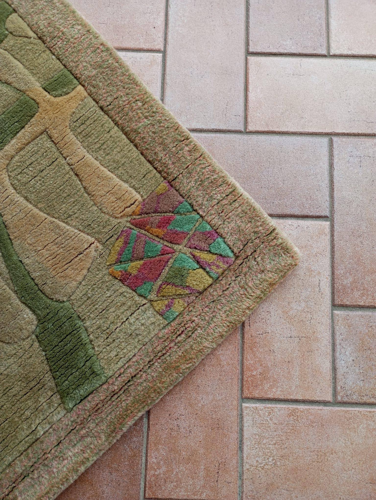 Tappeto  Hand tafted anni ’60 in lana, Nepal in vendita 4