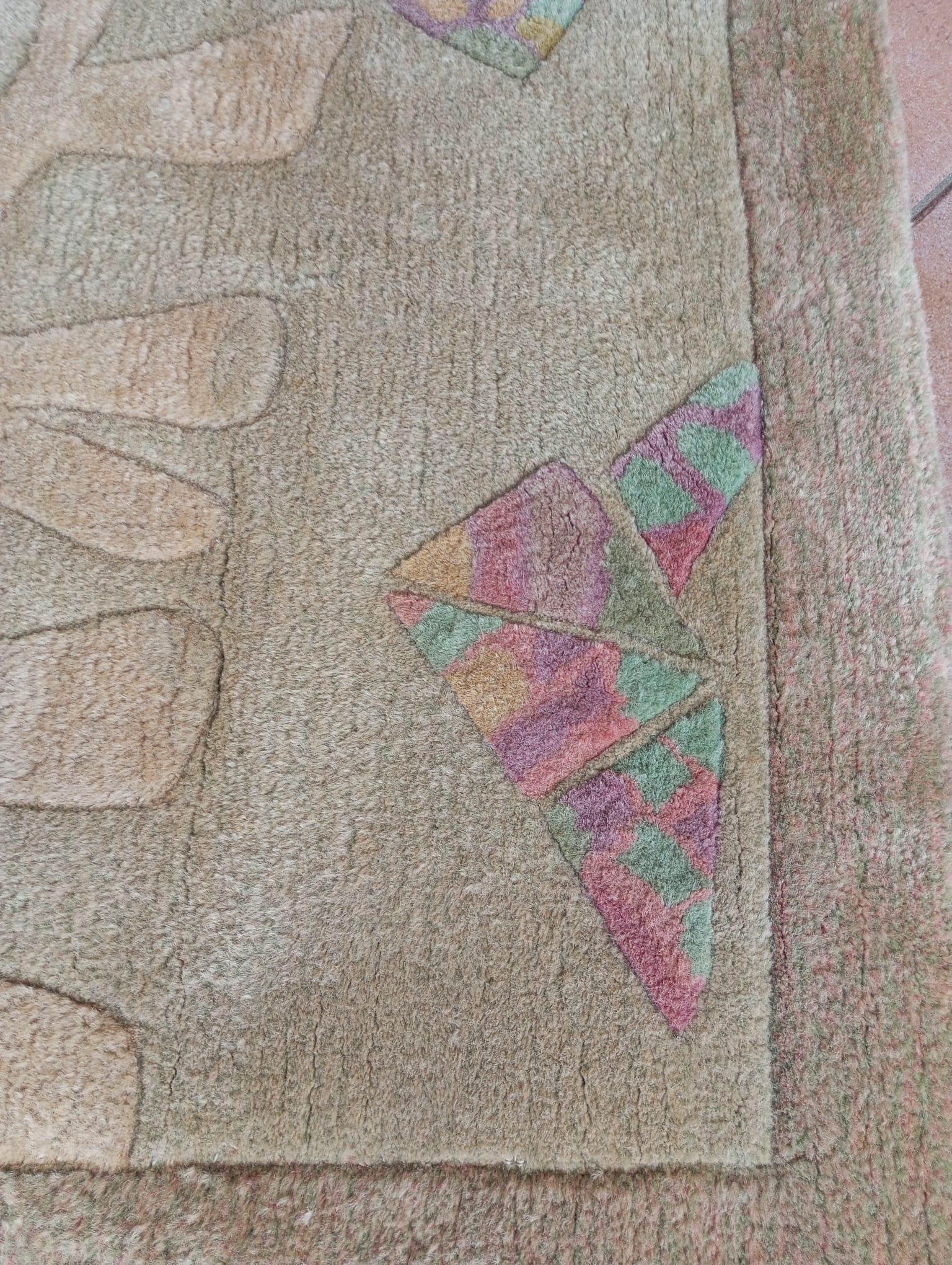 Tappeto  Hand tafted anni ’60 in lana, Nepal in vendita 1