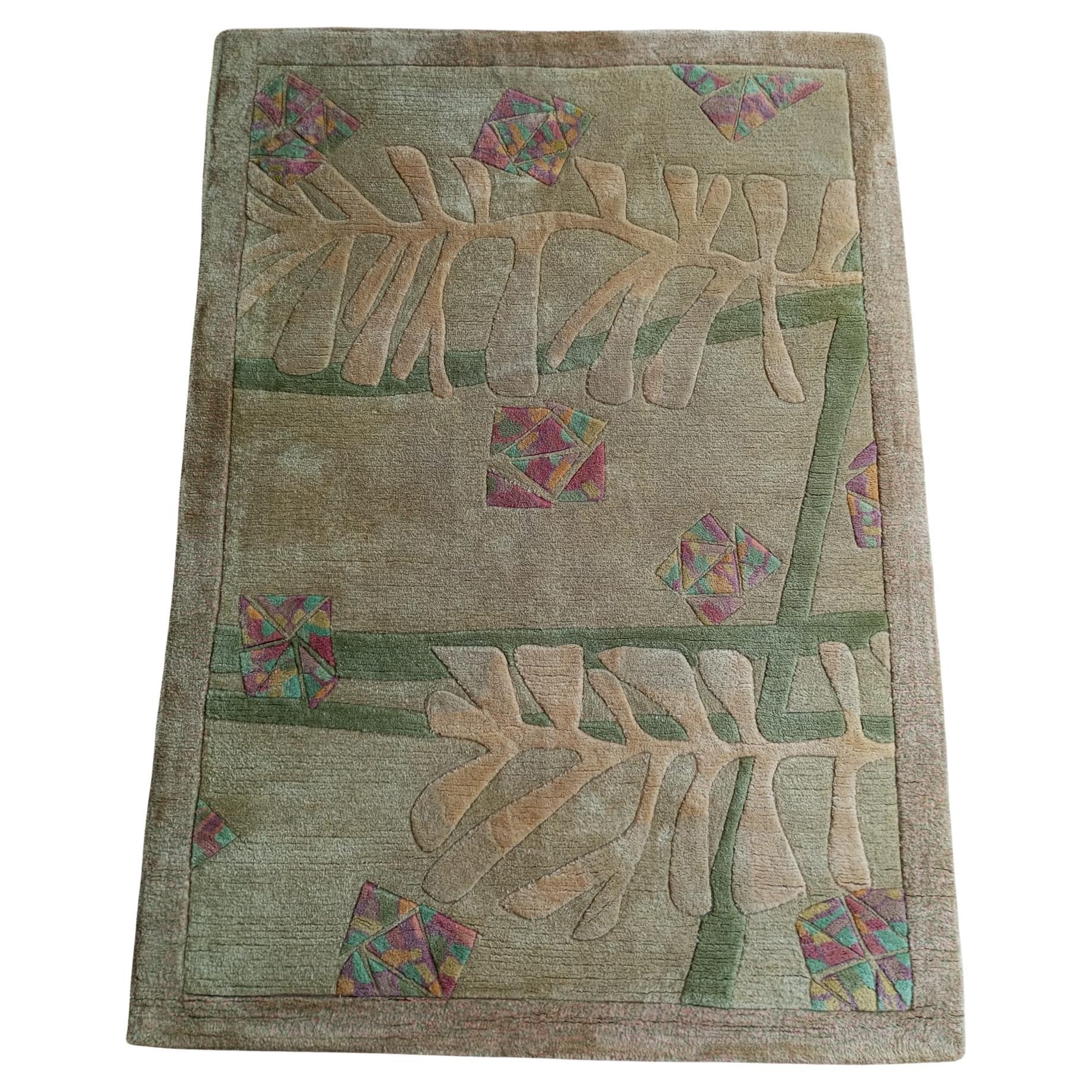 Tappeto  Hand tafted anni ’60 in lana, Nepal in vendita