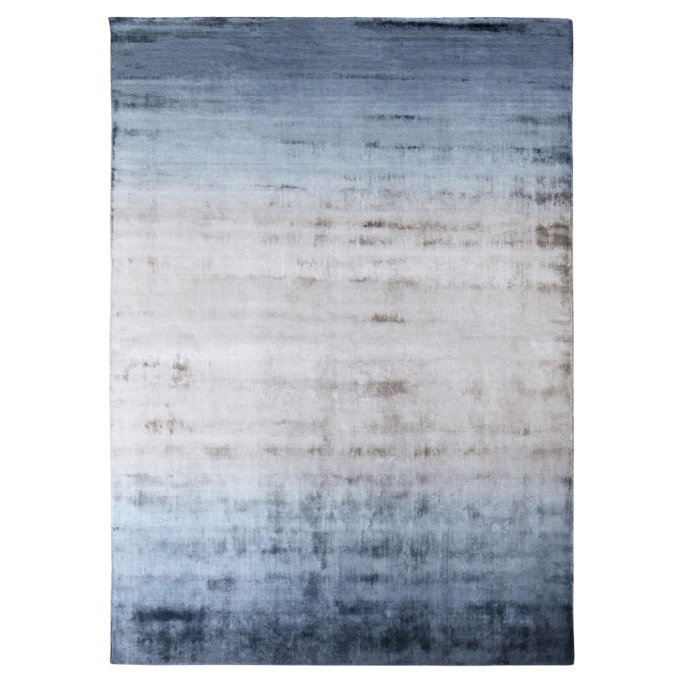 Tappeto Icona Design In-Canto Blu Grigio Lucente by Deanna Comellini 250x350cm