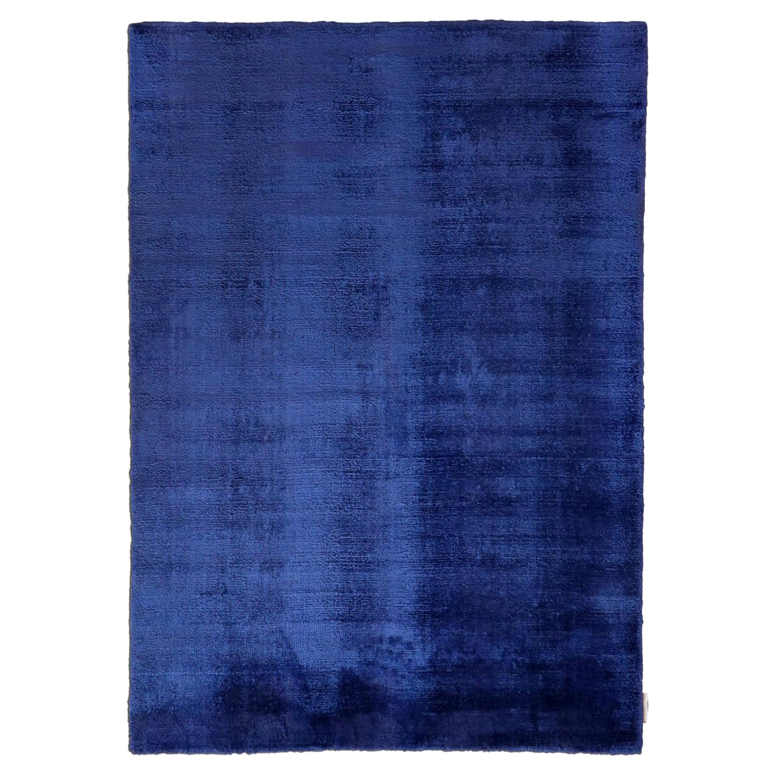 Tappeto Iconico Design Italiano Contemporaneo Blu par Deanna Comellini 200x300 cm