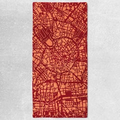 Tapis en laine noué à la main à Milan, design italien personnalisable