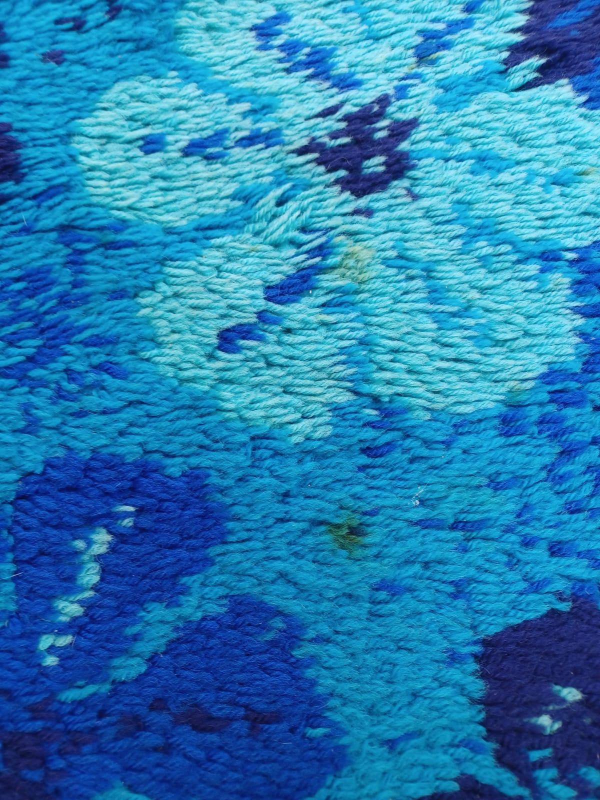 Tappeto in lana con fiori stilizzati, Danimarca anni ‘70 For Sale 6