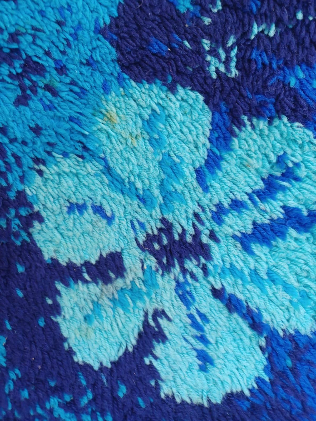 Tappeto in lana con fiori stilizzati, Danimarca anni ‘70 For Sale 7