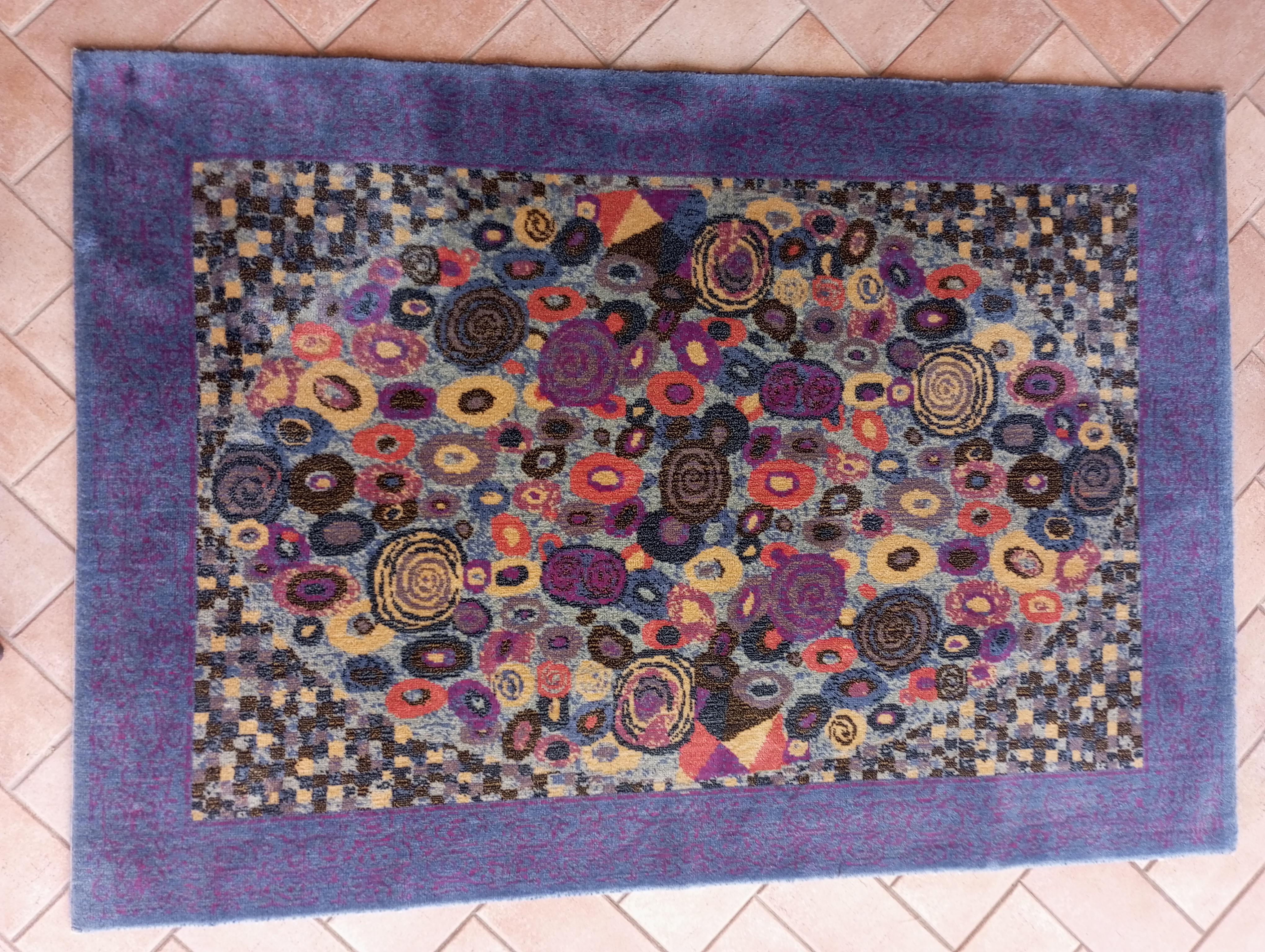 Wool rug Italy 1970s For Sale 5