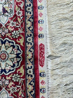 Tappeto in Seta Hereke Firmato Nodo Finissimo - 150 * 100 Cm XX Secolo