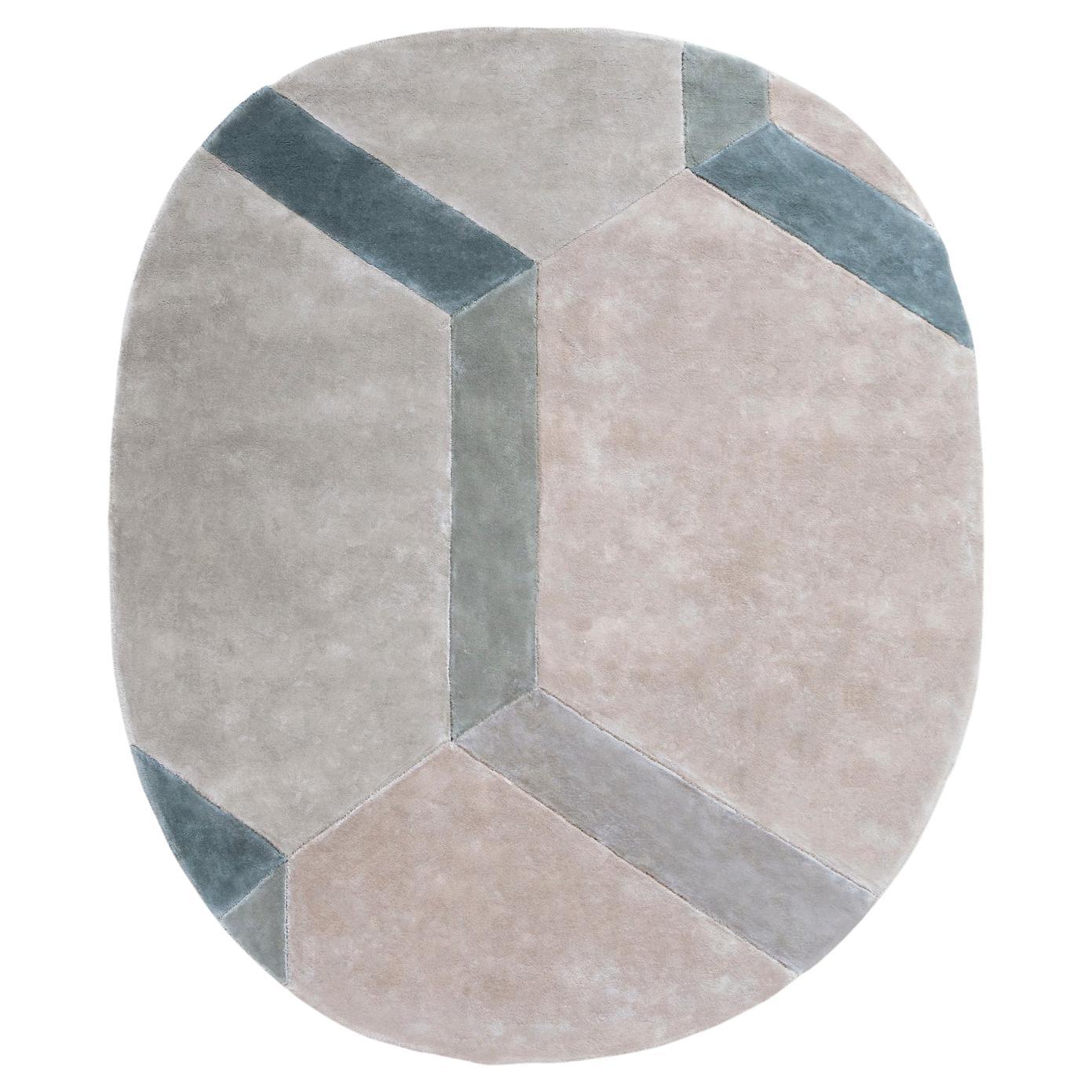 Tappeto in Tencel Grigio Design Italiano by Deanna Comellini 220x260 cm