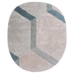 Tappeto in Tencel Grigio Design Italiano by Deanna Comellini 220x260 cm