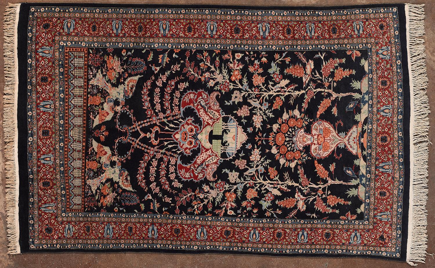 Early 19th Century Tappeto indiano Agra in lana annodato a mano - cod. 183 in vendita