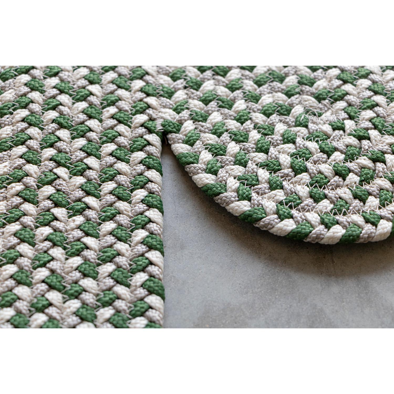 Indian Tappeto indoor outdoor verde design italiano Deanna Comellini 244x305 cm For Sale