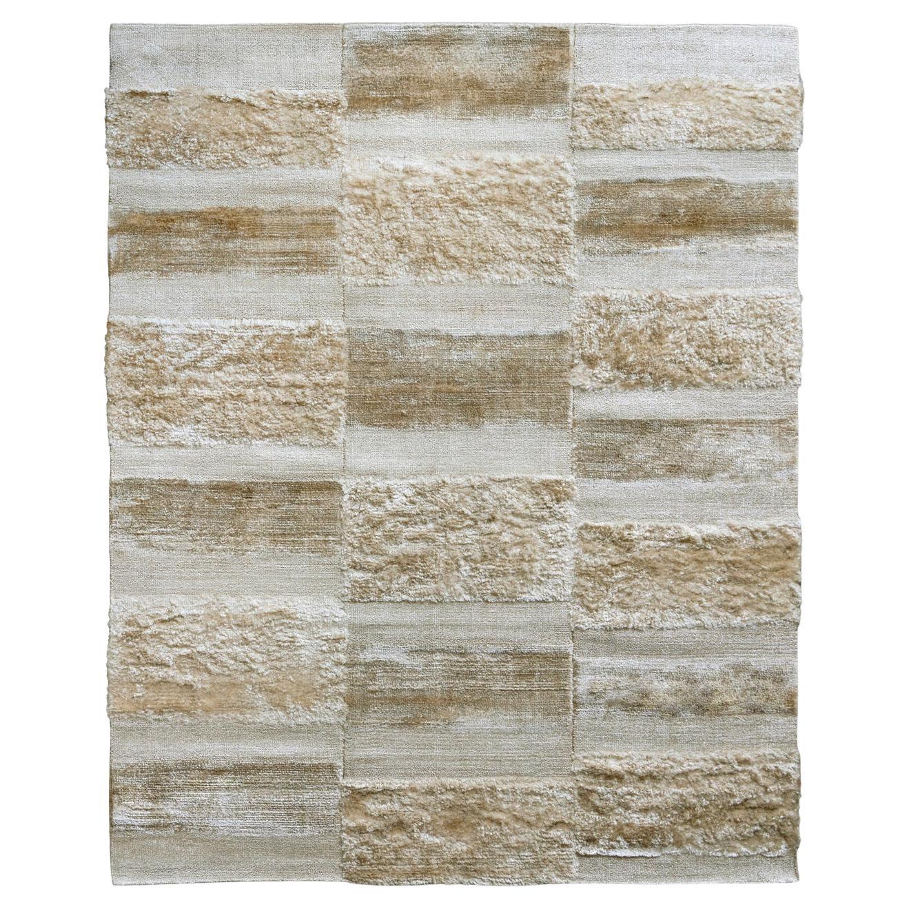 Tappeto Kama Icona Design Multi-Texture colore Oro di Deanna Comellini 200x250cm in vendita