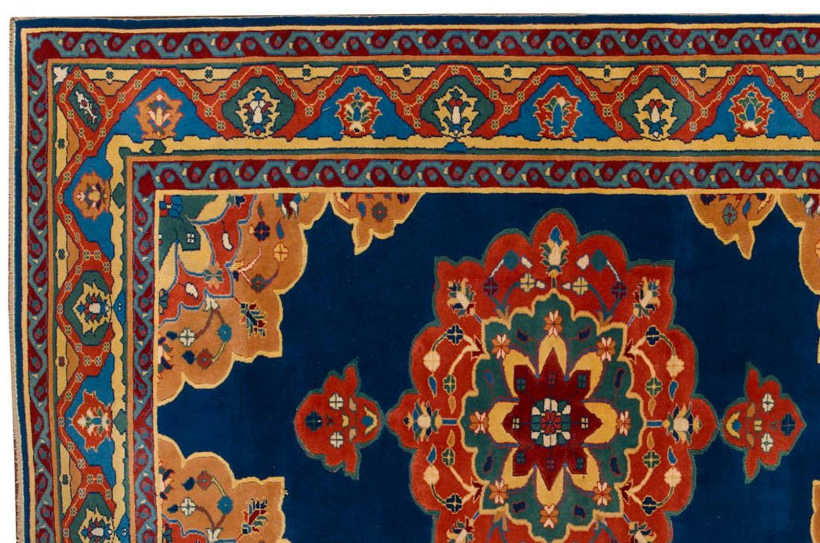 Tapis en laine nouée à la main du Kazakhstan cod.310 Excellent état - En vente à Ravenna, IT