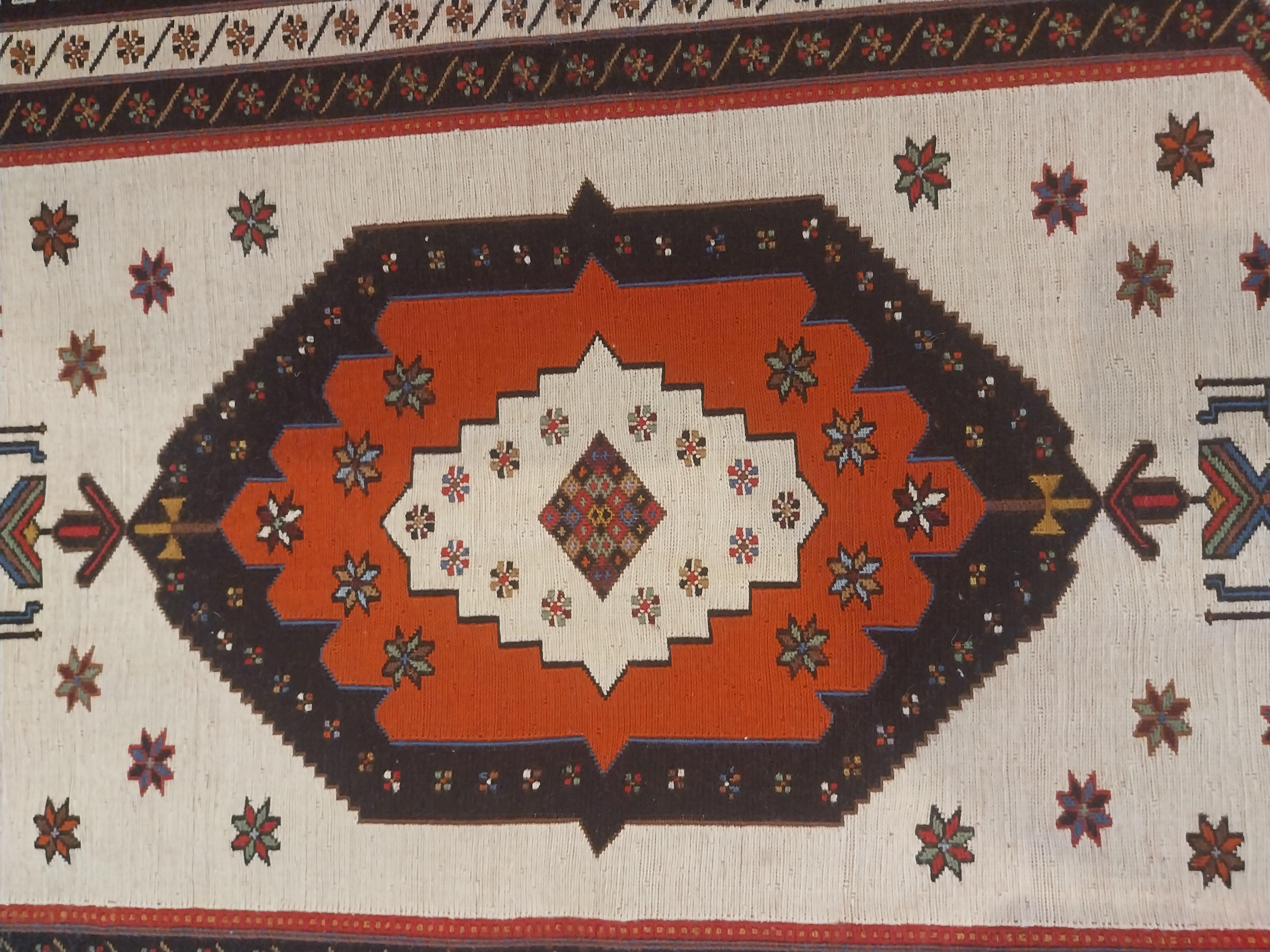 Mid-20th Century Vintage Midcentury Kilim Rug For Sale