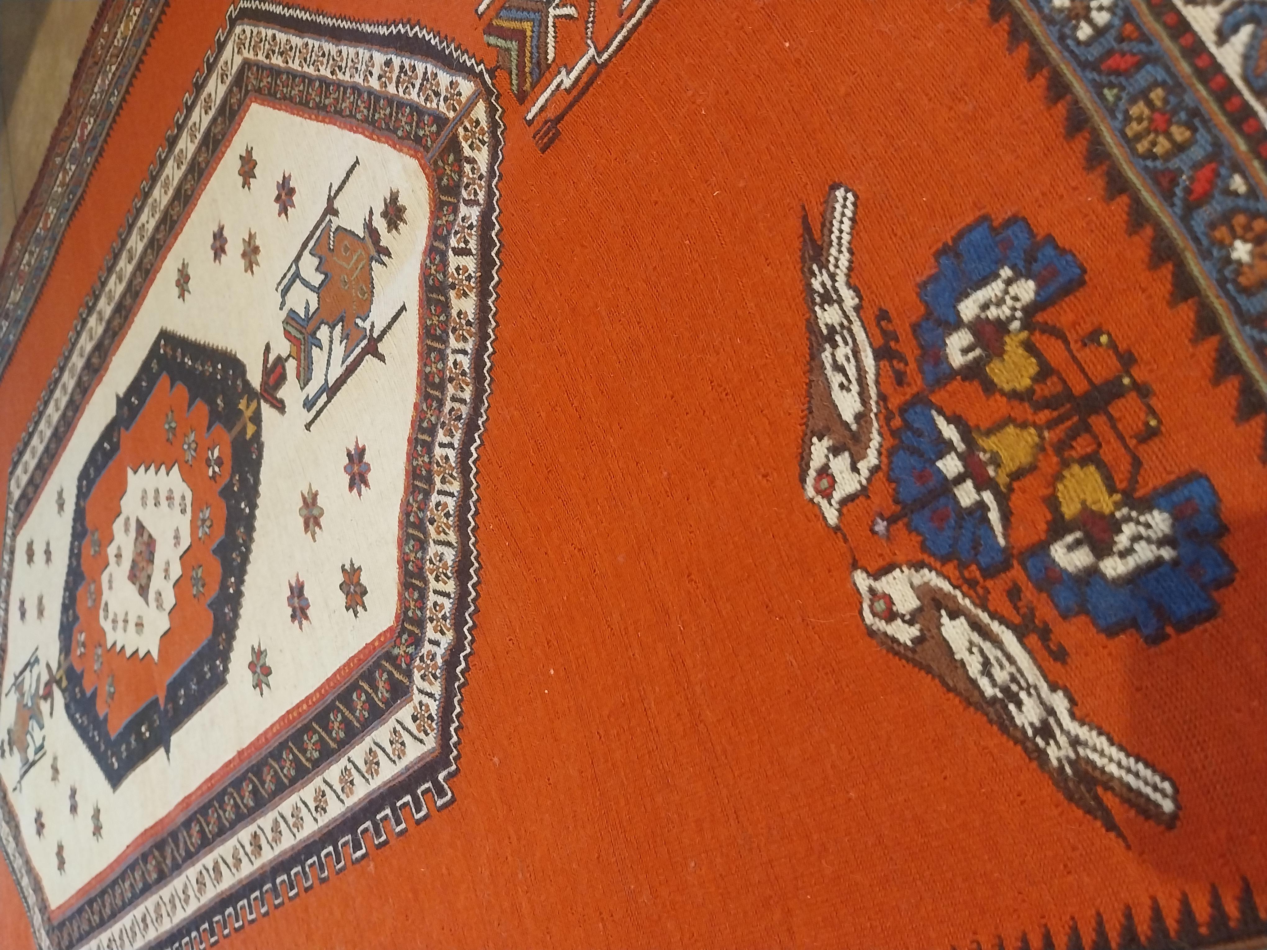 Vintage Midcentury Kilim Rug For Sale 1
