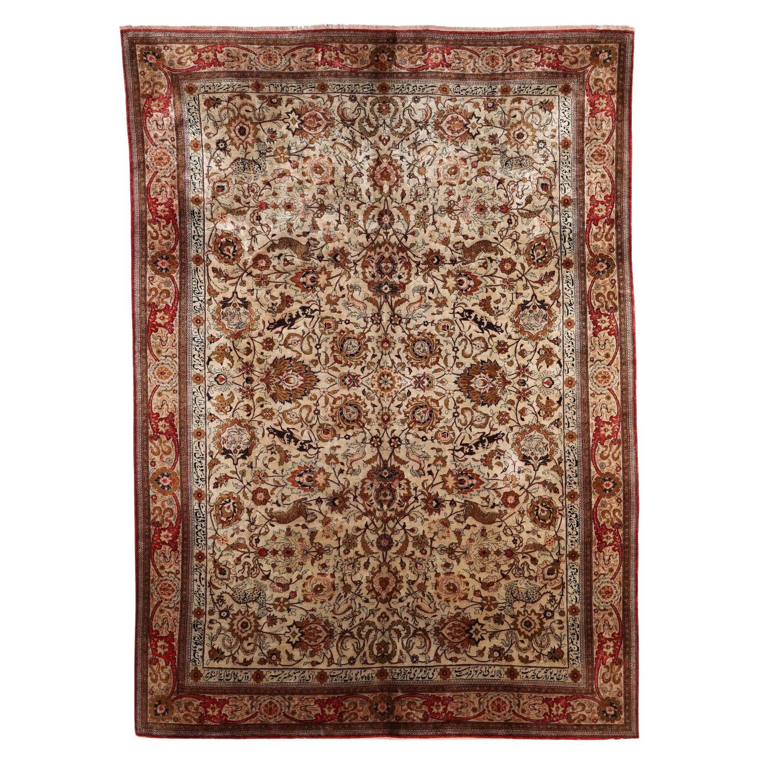 Kum Seidenteppich - Iran 312 x 226 cm