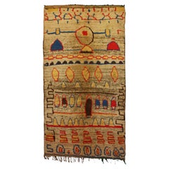 Moroccan rug, Azilal, Berber, Antique, in Wool, Handmade, in stock