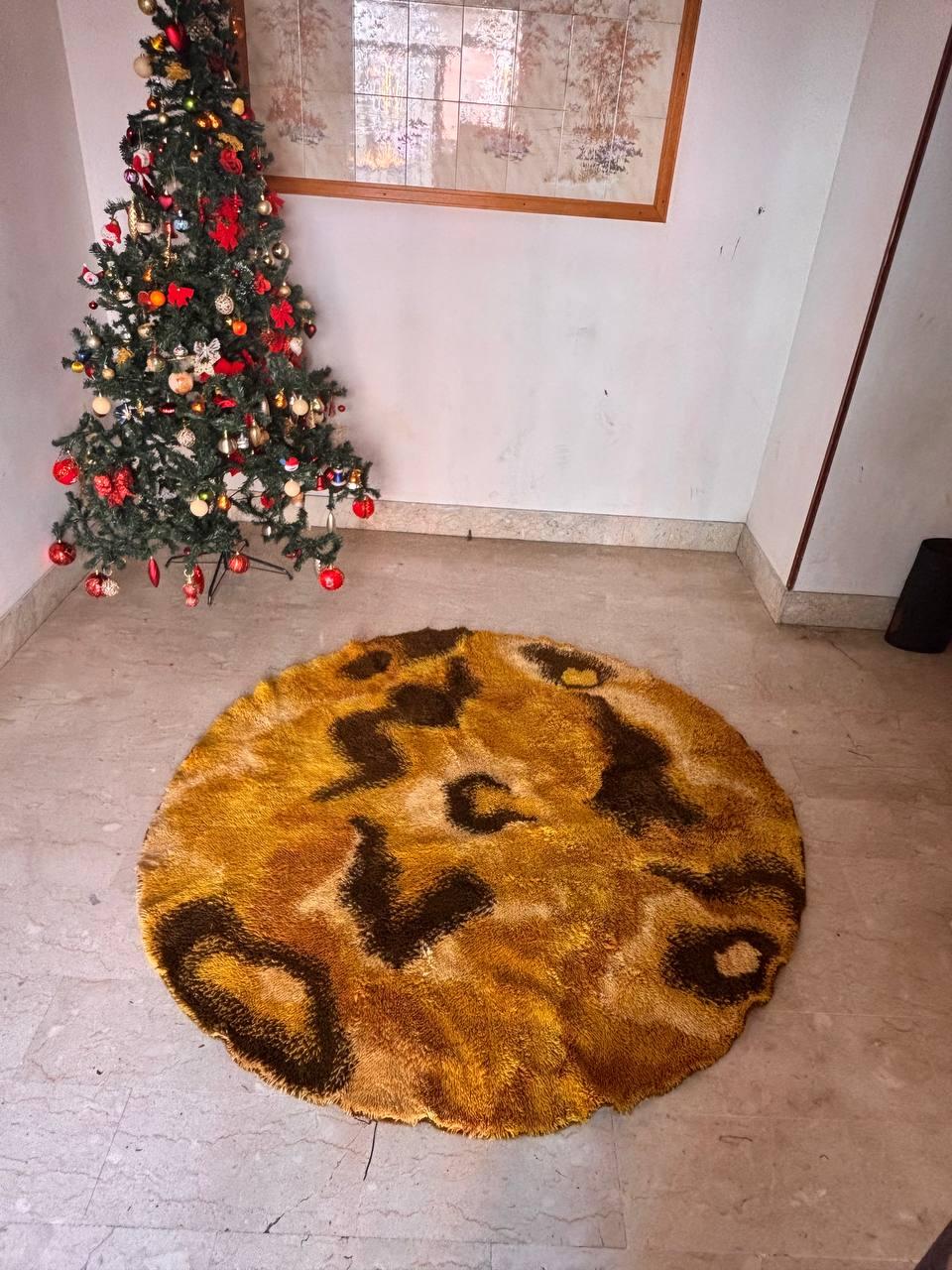 Mid-Century wool rug by S.Doege for Cronwell Atelier In Good Condition For Sale In Palermo, IT