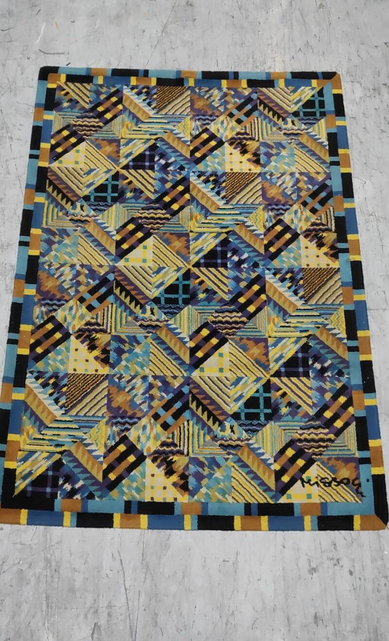 Tapis Missoni en laine des années 1980, Italie en vente 3