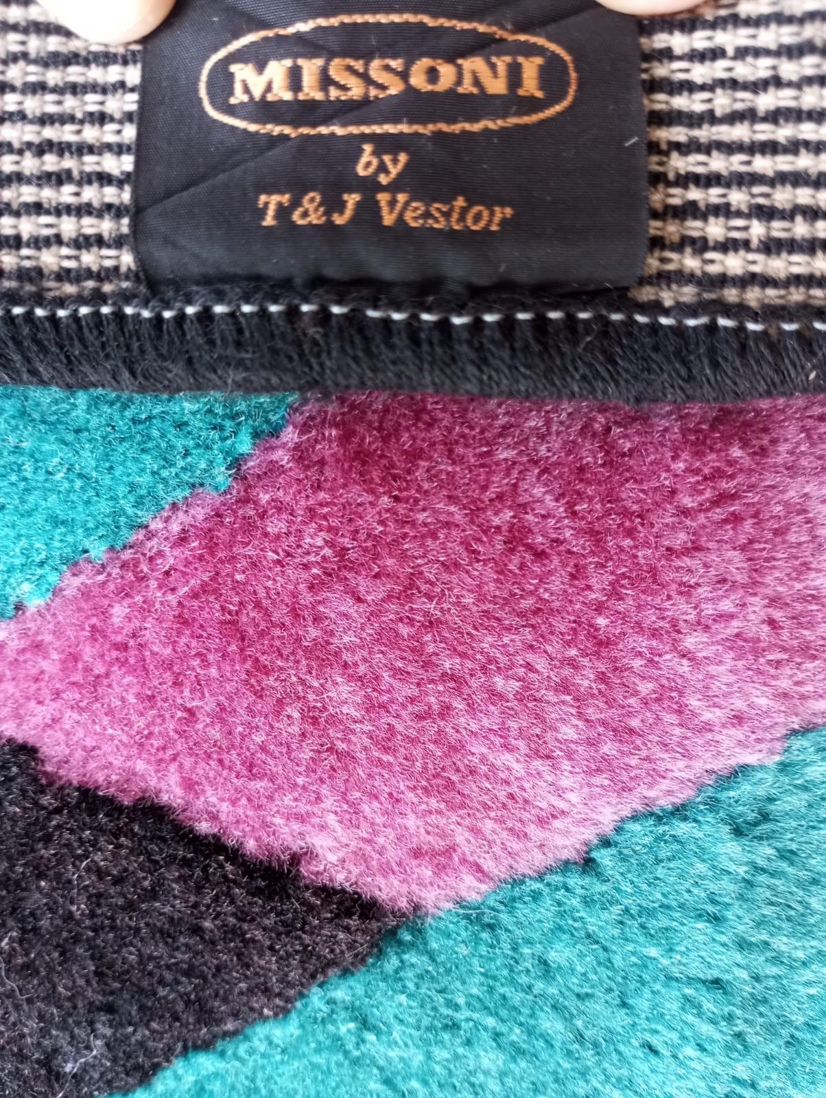 Tappeto Missoni in lana per T & J Vestor Italia  - anni ‘80 in vendita 6