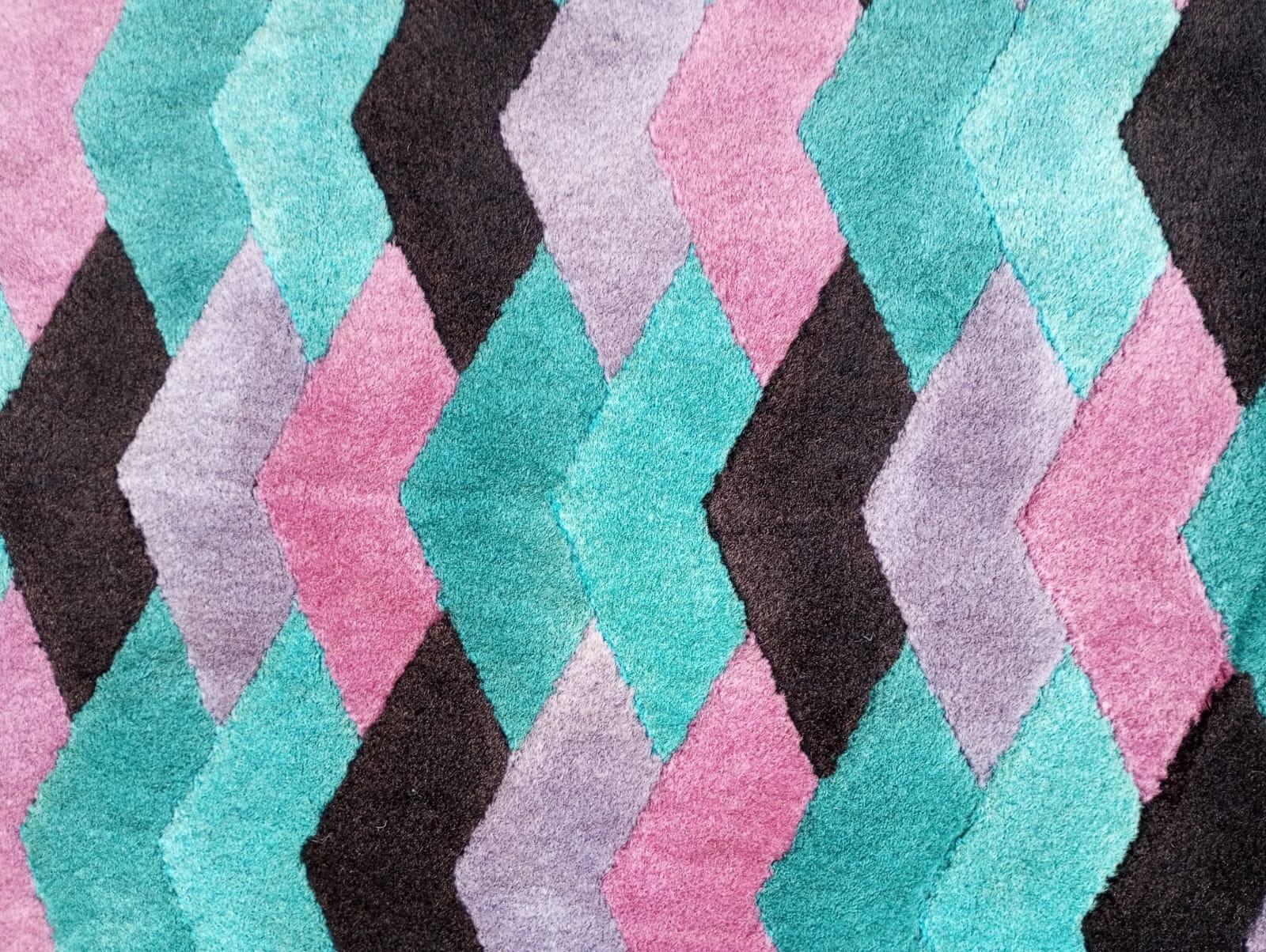 Late 20th Century Tappeto Missoni in lana per T & J Vestor Italia  - anni ‘80 in vendita