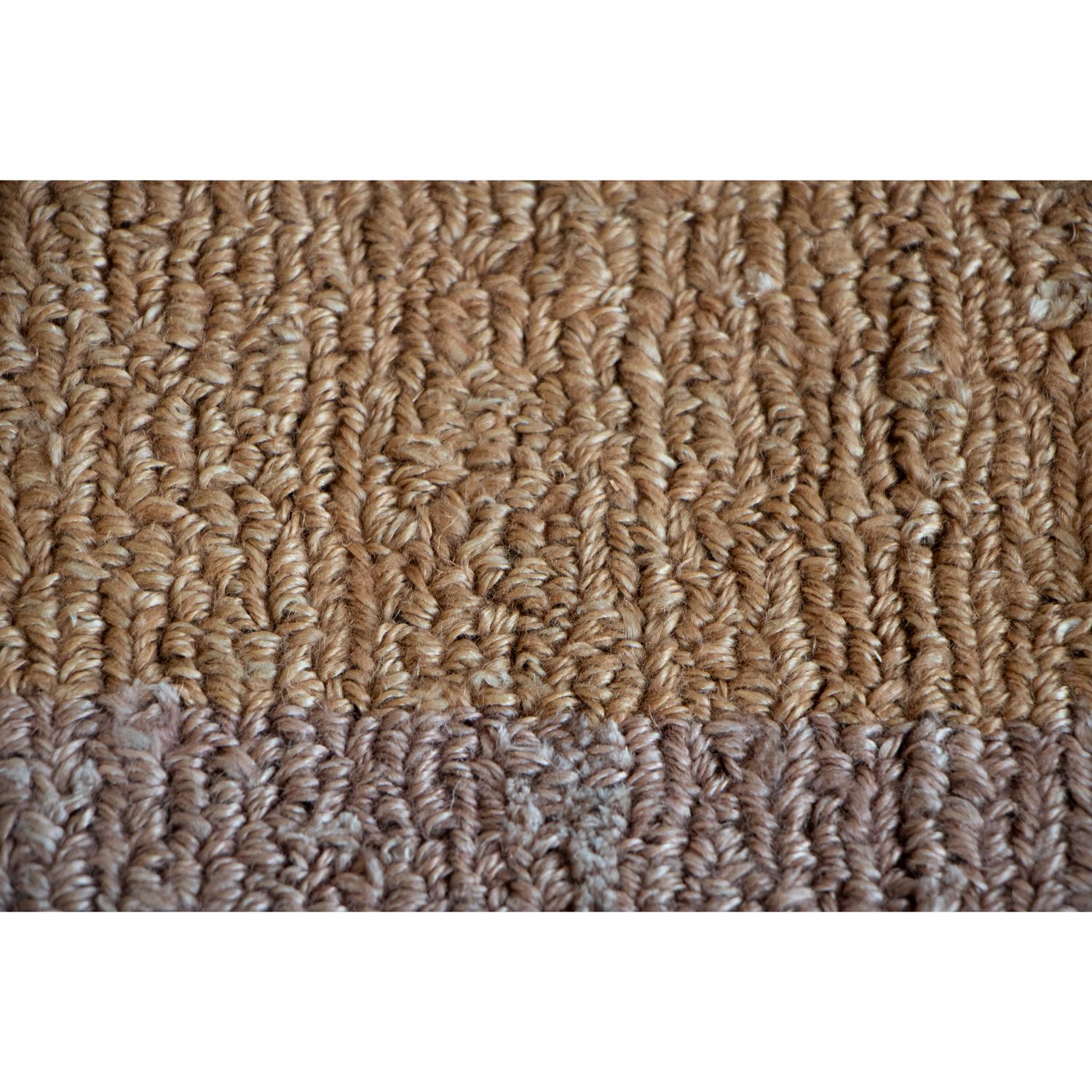 Tappeto Moderno Design a Righe Lino Naturale Rosa by Deanna Comellini 150x250cm In New Condition For Sale In Bologna, IT