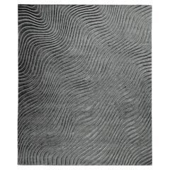Tappeto moderno design italiano onde grigio lana by Deanna Comellini 300x400cm