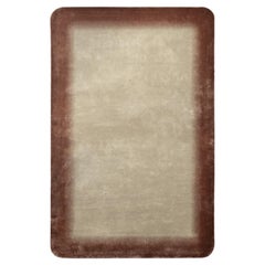 Tappeto moderno design sostenibile grigio bordo by Deanna Comellini 200x300cm
