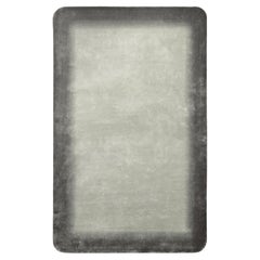 Tappeto moderno design sostenibile grigio bordo by Deanna Comellini 200x300cm