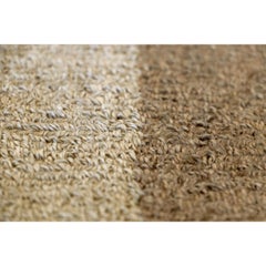 Tapipeto moderne en fibre naturelle lino beige design Deanna Comellini 200x300cm