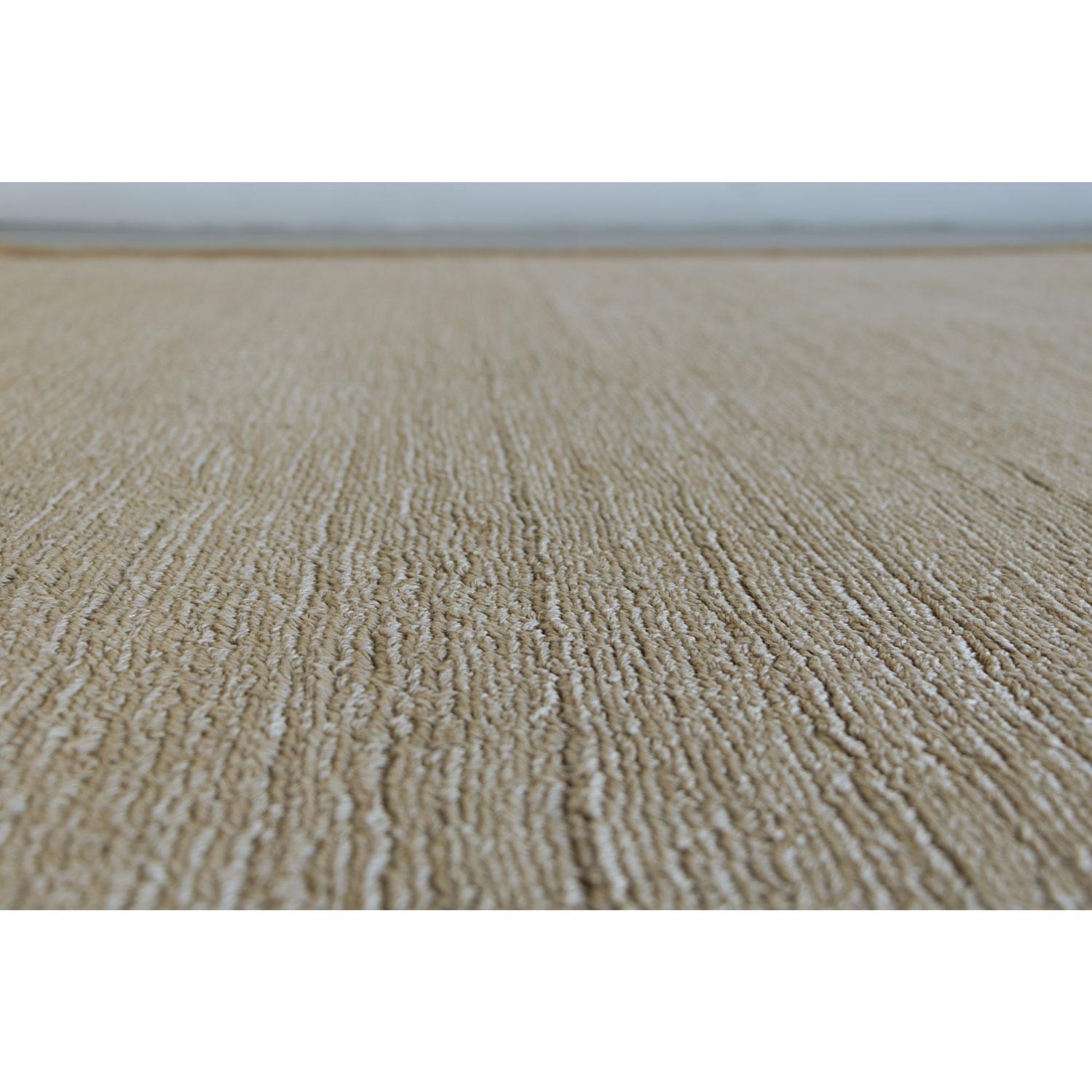 Hand-Woven Tappeto moderno in fibre naturali lino beige design Deanna Comellini 200x300cm For Sale