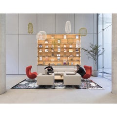 Tappeto moderno pattern organico design contract blu Deanna Comellini 300x400 cm