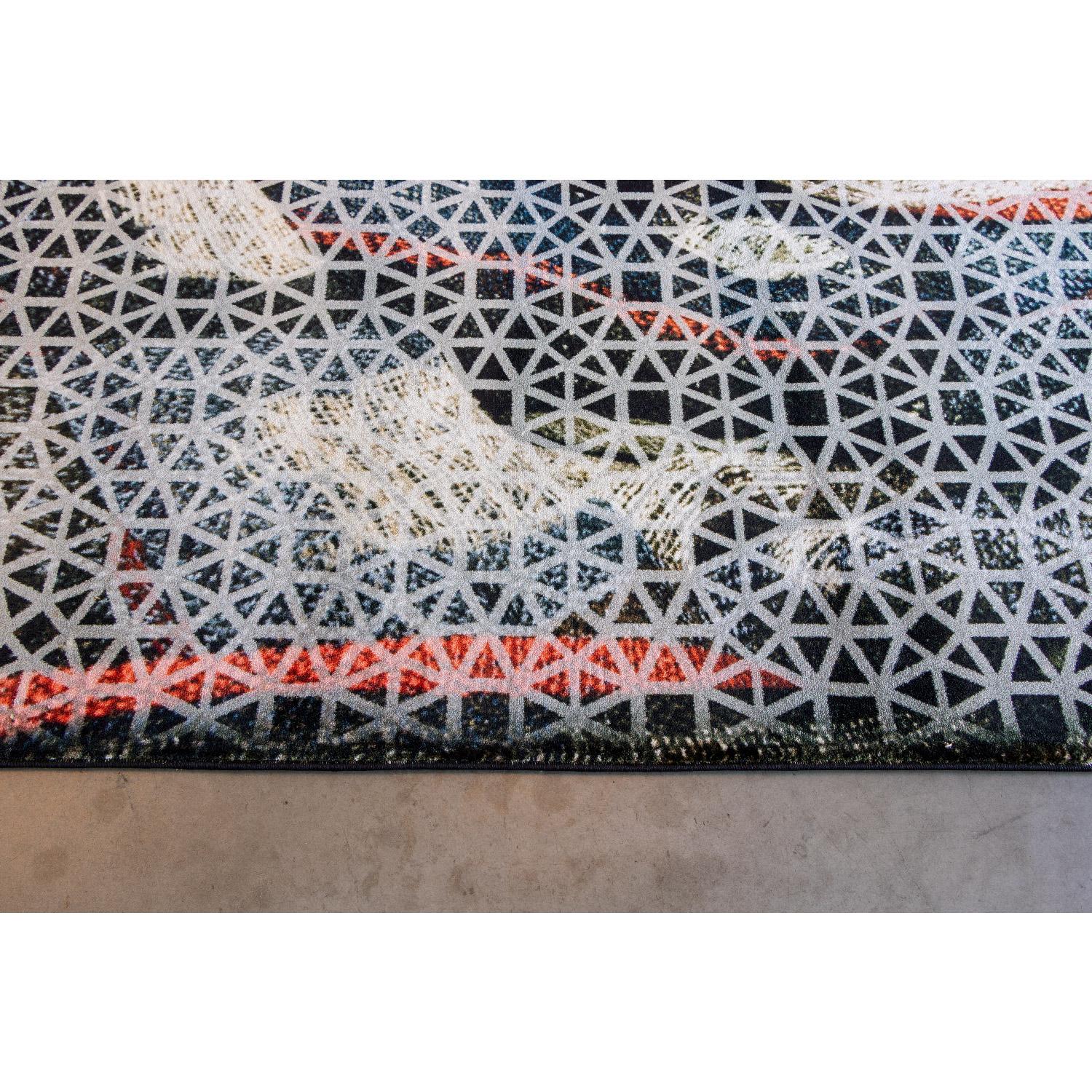 Tappeto moderno Muster organico Design Vertrag blu Deanna Comellini 300x400 cm (Italienisch) im Angebot