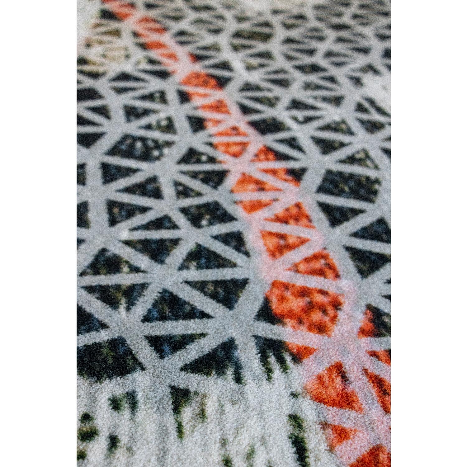 Tappeto moderno Muster organico Design Vertrag blu Deanna Comellini 300x400 cm (Gewebt) im Angebot