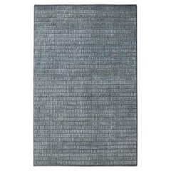 Tappeto moderno textured in lana e viscosa grigio by Deanna Comellini 200x300cm