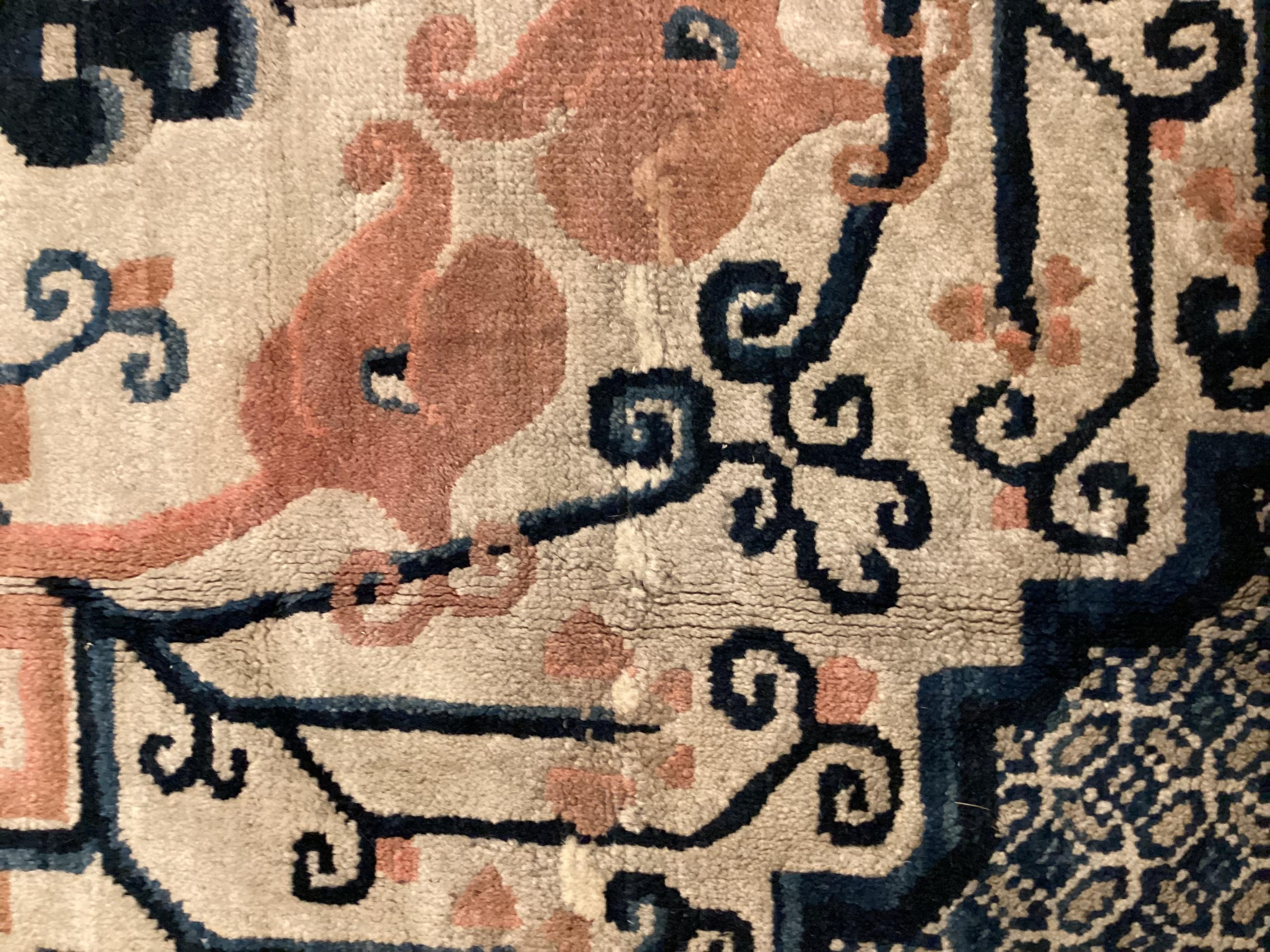 Tapis mongol en laine noué à la main cm. 360 x 320 en vente 4