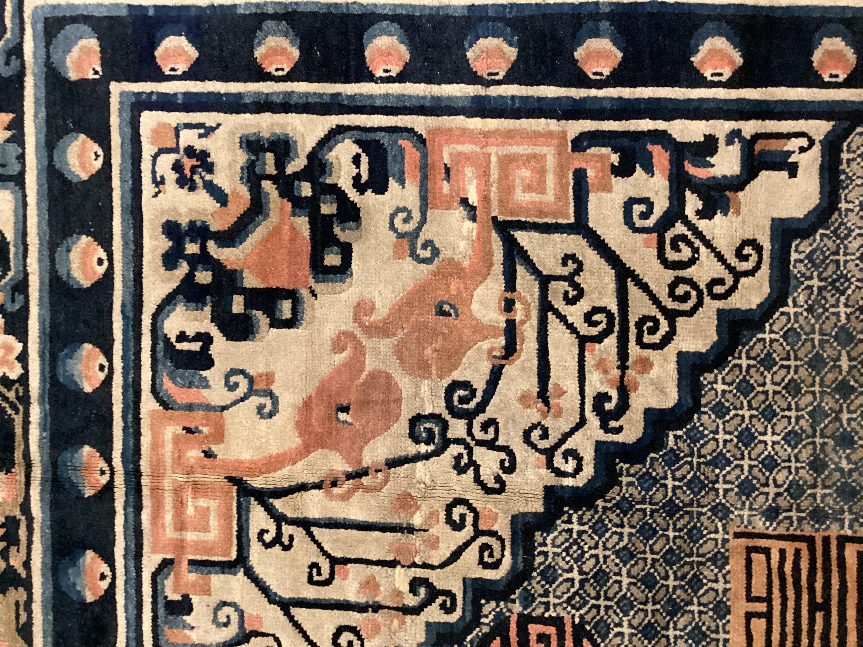 Tapis mongol en laine noué à la main cm. 360 x 320 en vente 5