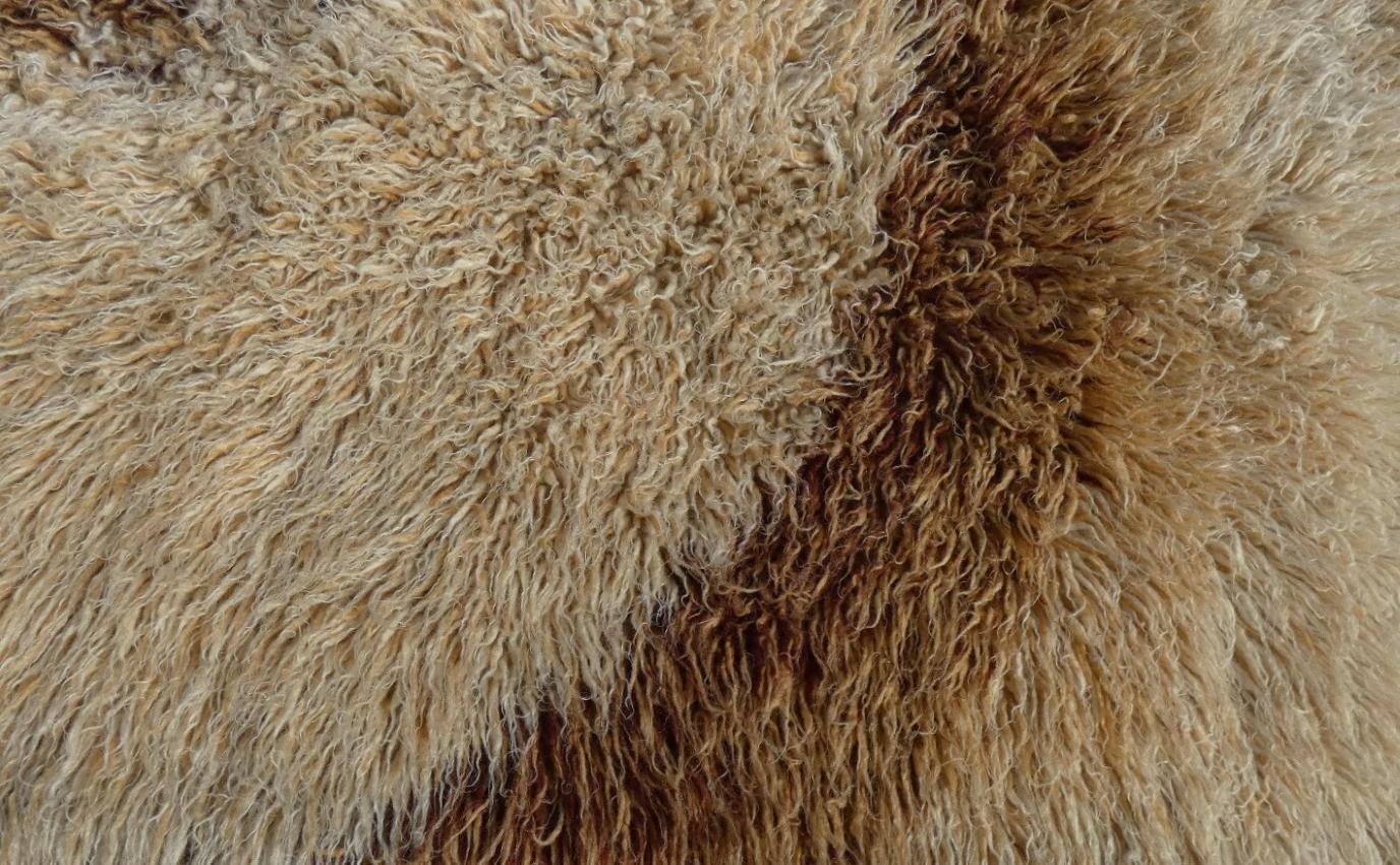 Italian Tapis optique à longs poils en pure laine, Italie, années 1960 en vente