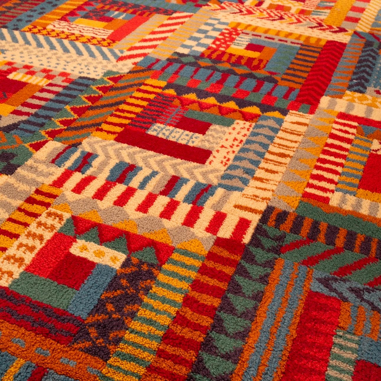 Tapis géométrique Orion T101 Limited Edition par Ottavio Missoni pour Missoni Home Bon état - En vente à Conversano, IT