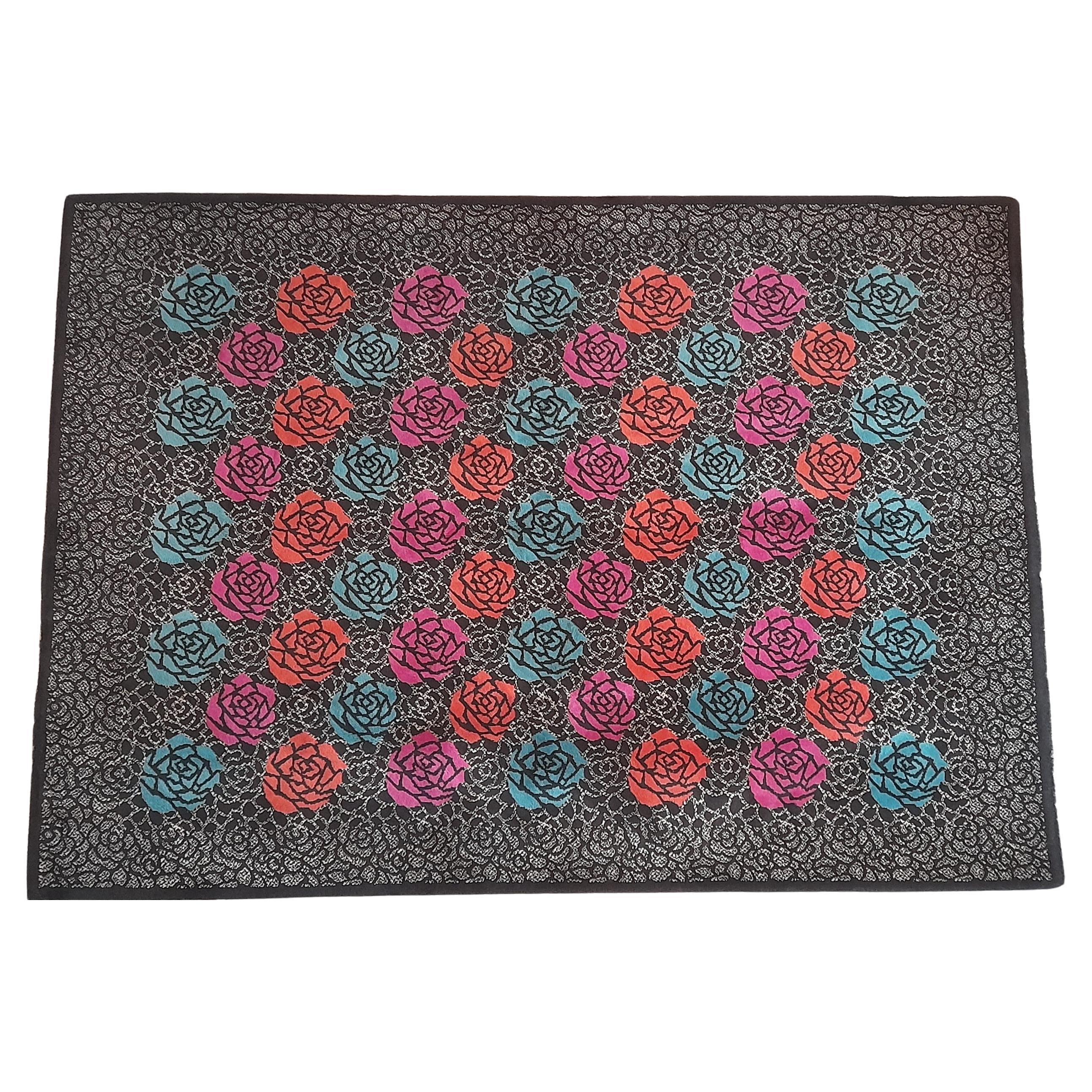 Tapis Ottavio Missoni 'Rosita' fabriqué par T&J Vestor Italia 1980