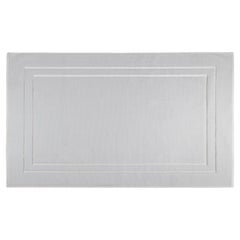 Tappeto passe-partout in cotone con disegno cornice, colore grigio