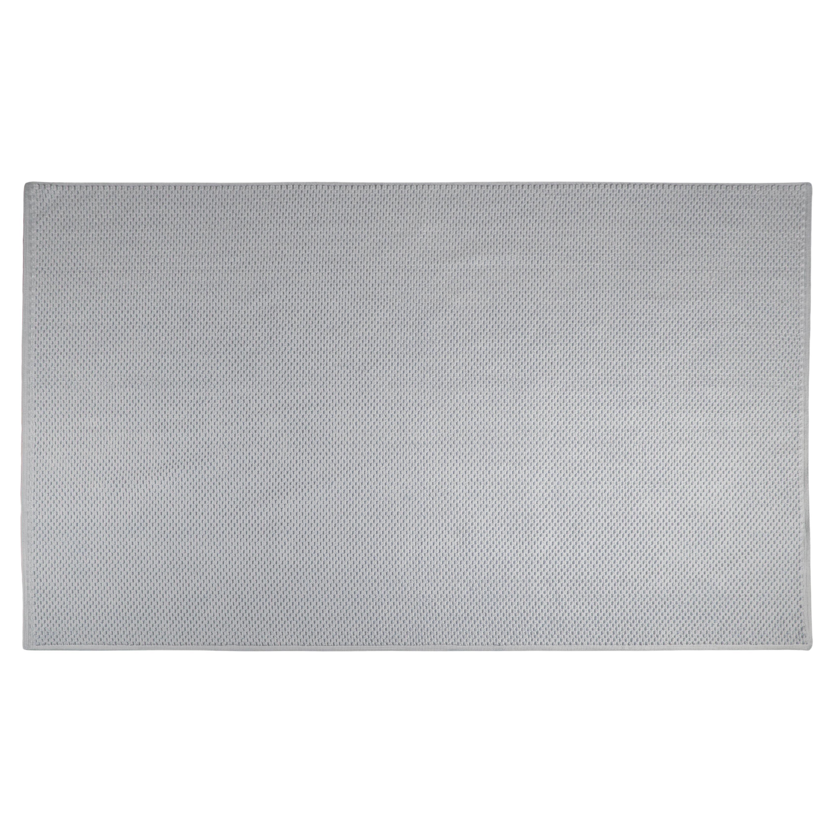 Tappeto passe-partout in cotone con disegno Keith, colore grigio in vendita