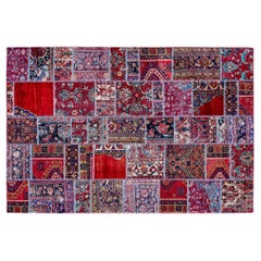 Vintage Persian patchwork rug