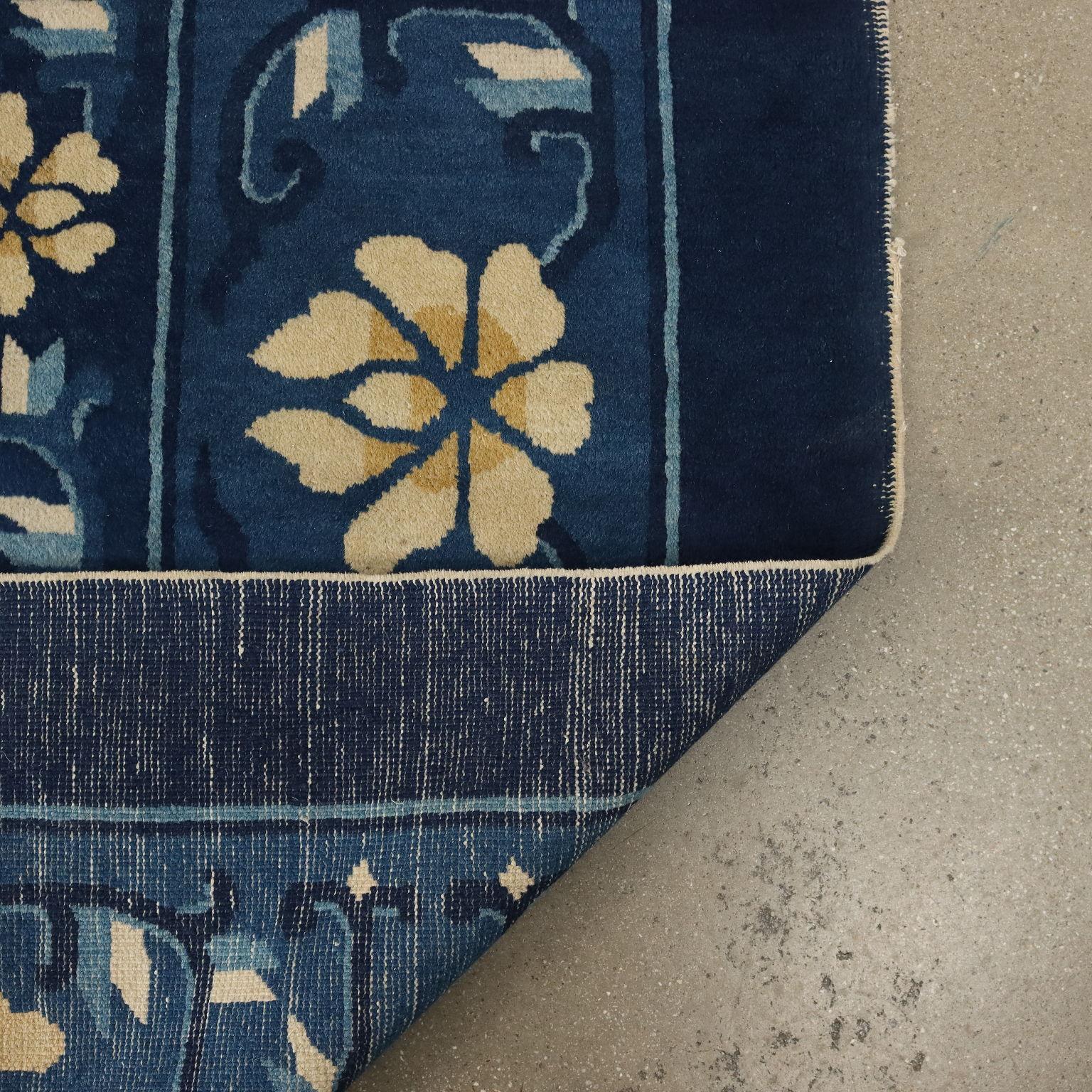 Peking carpet - China blue 490 x 310 cm 1930s-40s For Sale 3