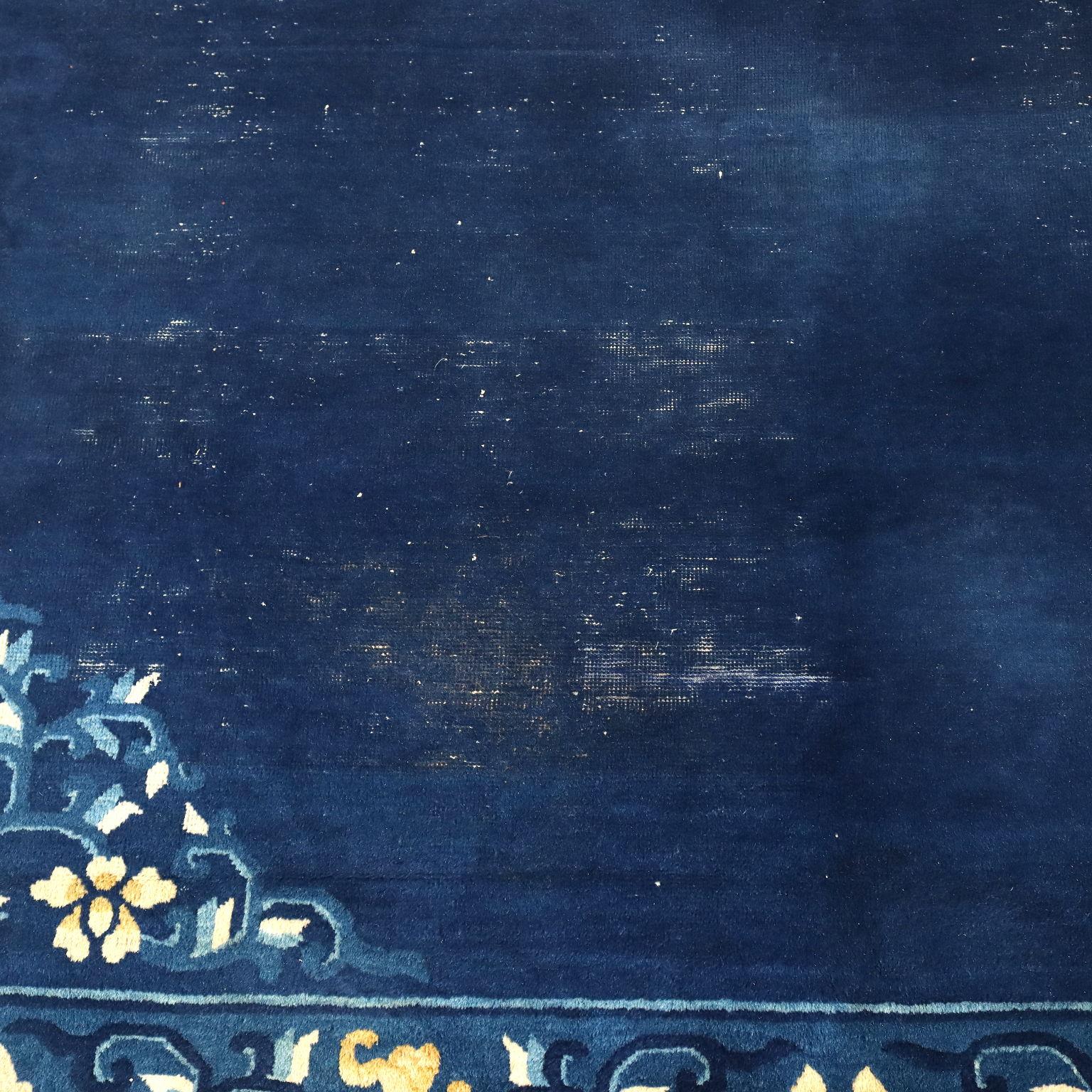 Mid-20th Century Peking carpet - China blue 490 x 310 cm 1930s-40s For Sale
