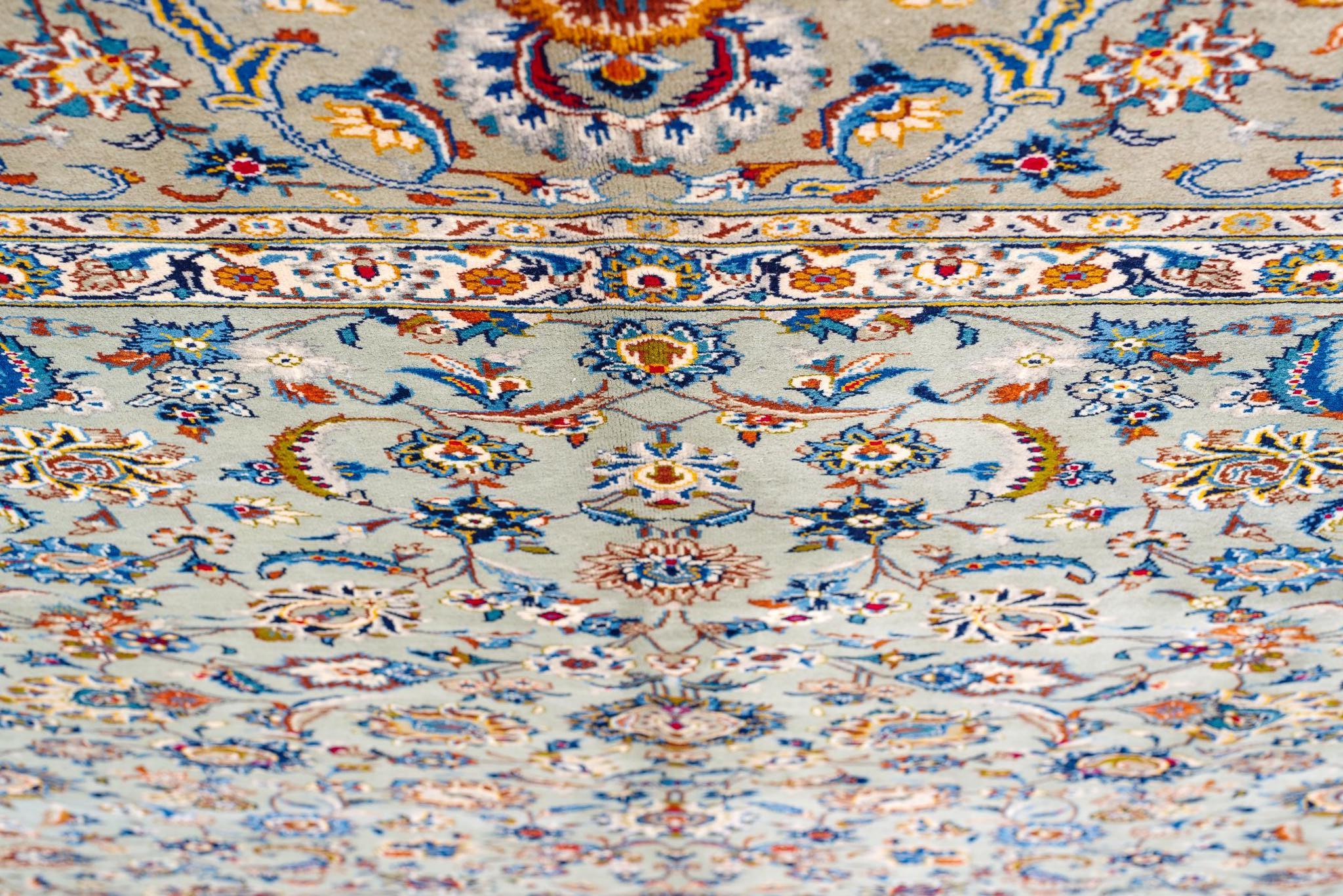 Persischer Kashan-Teppich aus dem 20 (Handgeknüpft) im Angebot