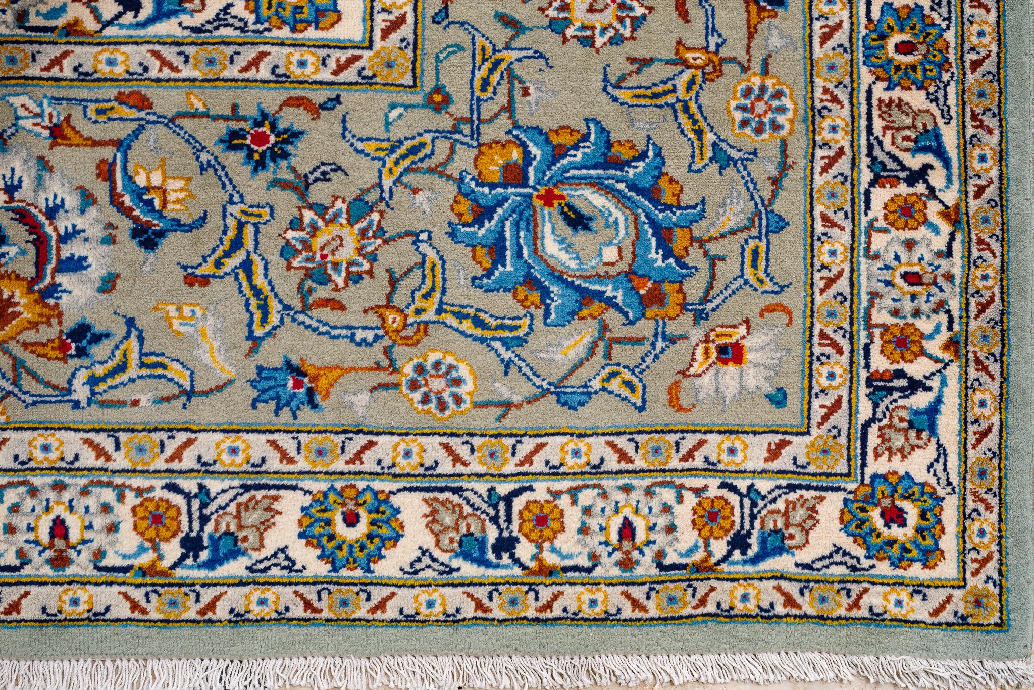 Persischer Kashan-Teppich aus dem 20 (Wolle) im Angebot