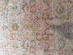 Tappeto Persiano Tabriz Vintage invecchiato